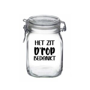 Snoeppot | Het zit D'rop  Bedankt