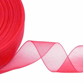 Kado Lint | Organza | Watermeloen | 15mm p/5m