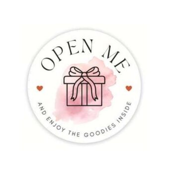 Kado Stickers | Open Me - Kadootje (10x)