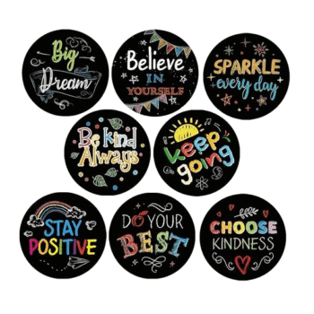 Sluit Stickers | Quotes Multicolor (24 stuks)