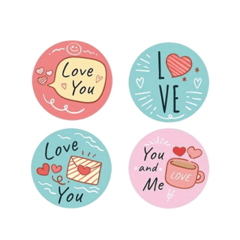 Sluit Stickers | Love Youi 4 varianten (40 stuks)