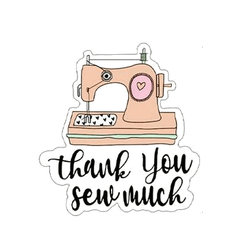 Kado Stickers | Thank you sew much (10x)