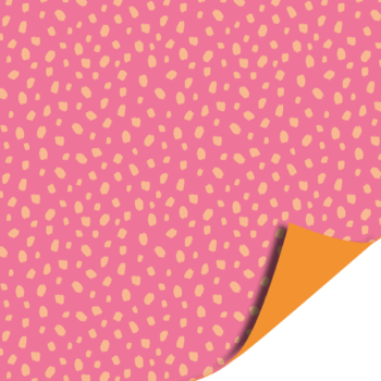 Kadopapier | 101 dots Pink Oranje (30cmx3m)