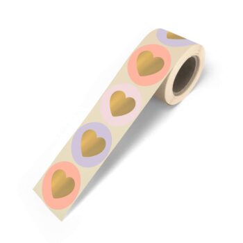 Kado Stickers | Lovely Hearts assorti Neon (12 stuks)