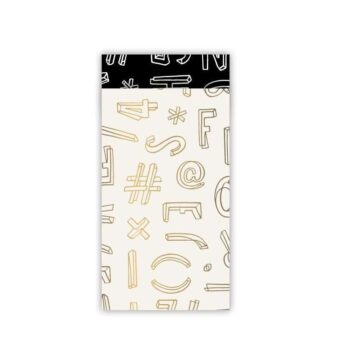 kadozakje | Typo Graphic - Wit goud (S)0