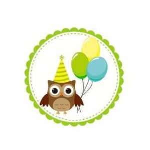 Kado Stickers | Happy Birthday to you Uil (10 stuks)