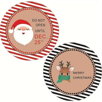 Kado Stickers | Kerstman & Rendier (10x)