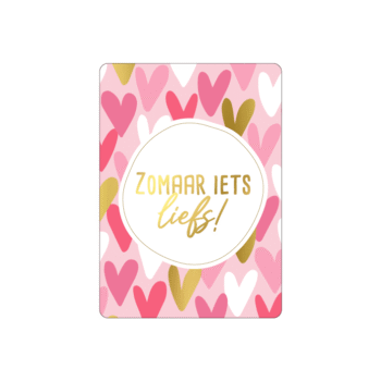 Cadeaukaartje  | A7 - Zomaar iets liefs - goldfoil
