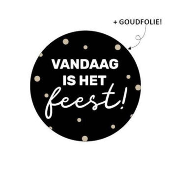 vKado Stickers | Vandaag is het feest (10x)