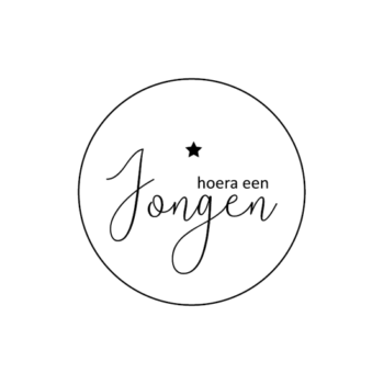 Kado Stickers | Hoera een jongen (10x)
