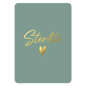 Ansichtkaartje | Sterkte - goldfoil