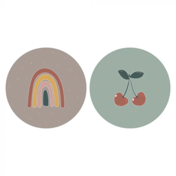 Kado Stickers | Kers Regenboog (10 stuks)