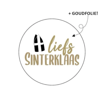 Kado Stickers | Liefs Sinterklaas Mijter (10x)