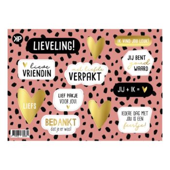 Stickervel | Lievelings Assorti stickers (12 stuks)