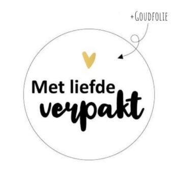 Kado Stickers | Met liefde verpakt (10x)