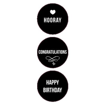 Kado Stickers | Black Party Assorti (12x)