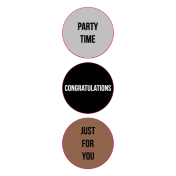 Kado Stickers | Metalic Party Assorti (12x)