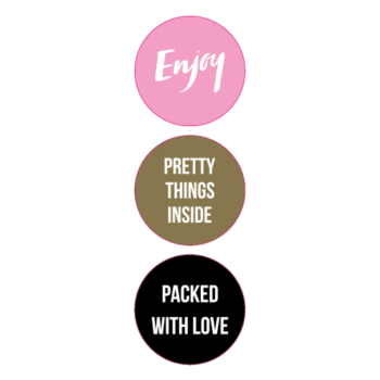 Kado Stickers | Metalic Rose Assorti (12x)