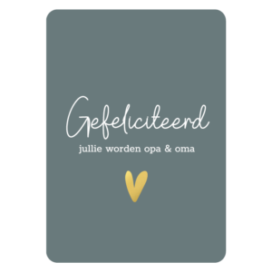 Ansichtkaartje | Jullie worden opa en oma