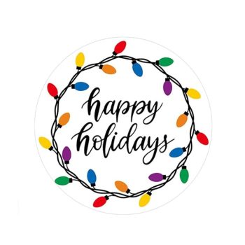 Kado Stickers | Happy Holidays lights (10x)