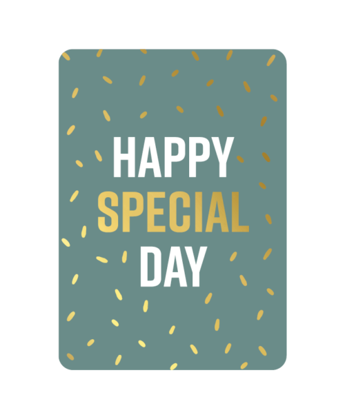 Happy special day groen