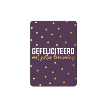 Cadeaukaartje | A7 - Gefeliciteerd met trouwdag