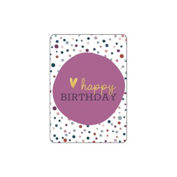 Cadeaukaartje  | A7 - Happy birthday confetti