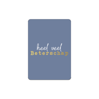 Cadeaukaartje | A7 - Heel veel beterschap goldfoil