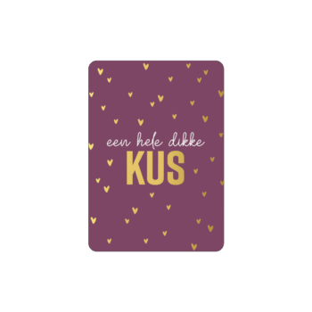 Cadeaukaartje  | A7 - Een hele dikke kus