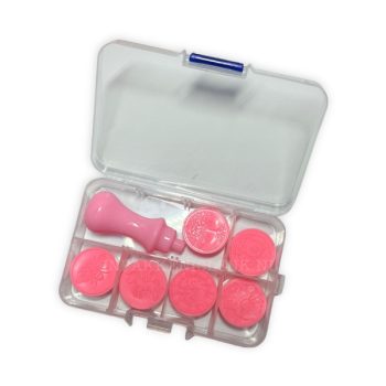 WAX SEAL | Lakzegel kit - 6 stempels incl handvat Roze