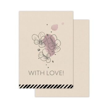Cadeaukaartje  | A7 - Flying Fortune - With Love