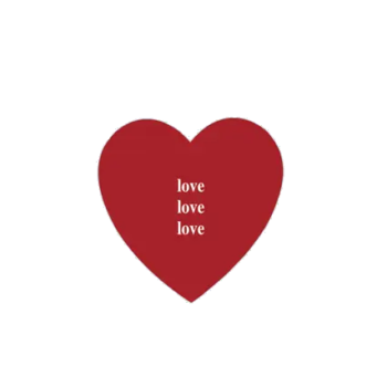 Sluit Stickers | Klein Hartje Rood Love  (50 stuks)