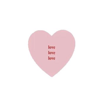 Sluit Stickers | Klein Hartje Roze Love  (50 stuks)