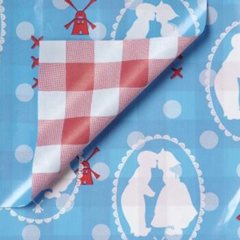Kadopapier | Holland Duo Blauw Rood (40cmx3m)