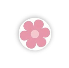 Sluit Stickers | Klein Bloem Roze (50 stuks)