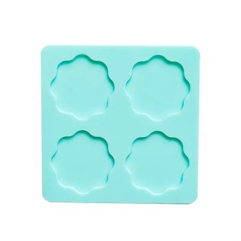 WAX SEAL | Siliconen mal Bloem mint 4 cirkels