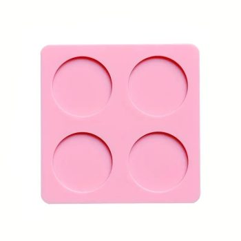 WAX SEAL | Siliconen mal roze 4 cirkels