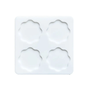 WAX SEAL | Siliconen mal Bloem wit 4 cirkels