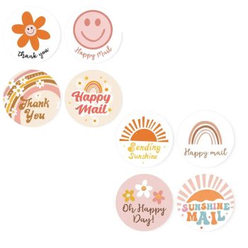 Kado Stickers | Boho hippie assorti (16 stuks)