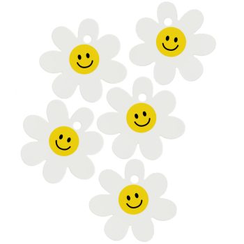 Kadolabel | Happy Daisy Smile - (set van 5)