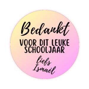 Bedanktschooljaar