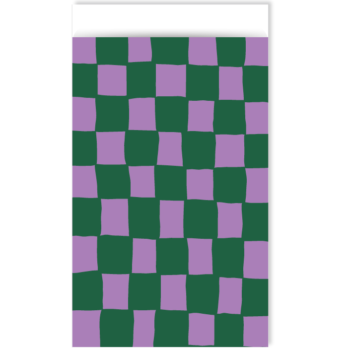 Kadozakje | Blokjes - Grid Paars Groen (M)