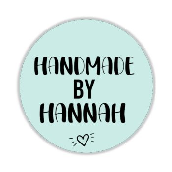 Gepersonaliseerde Stickers Handmade (10 stuks)