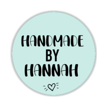 Gepersonaliseerde Stickers Handmade  (10 stuks)