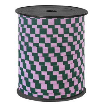 Krullint | Grid Groen Paars  | 10mm (5m)