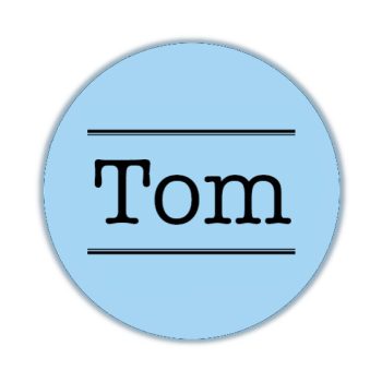 Gepersonaliseerde Stickers Naam balk (10 stuks)