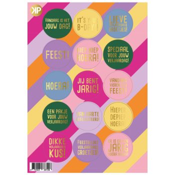 Stickervel | Funky Party Bright (24 stuks)