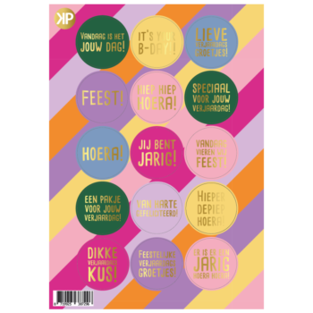 Stickervel | Funky Party Bright (24 stuks)