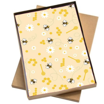 Vloeipapier | Bijtjes - 5 losse Vellen 50x35cm