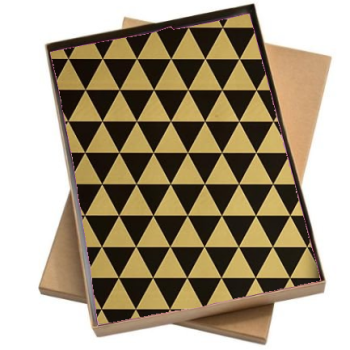 Vloeipapier | hoek goud - 5 losse Vellen 50x35cm